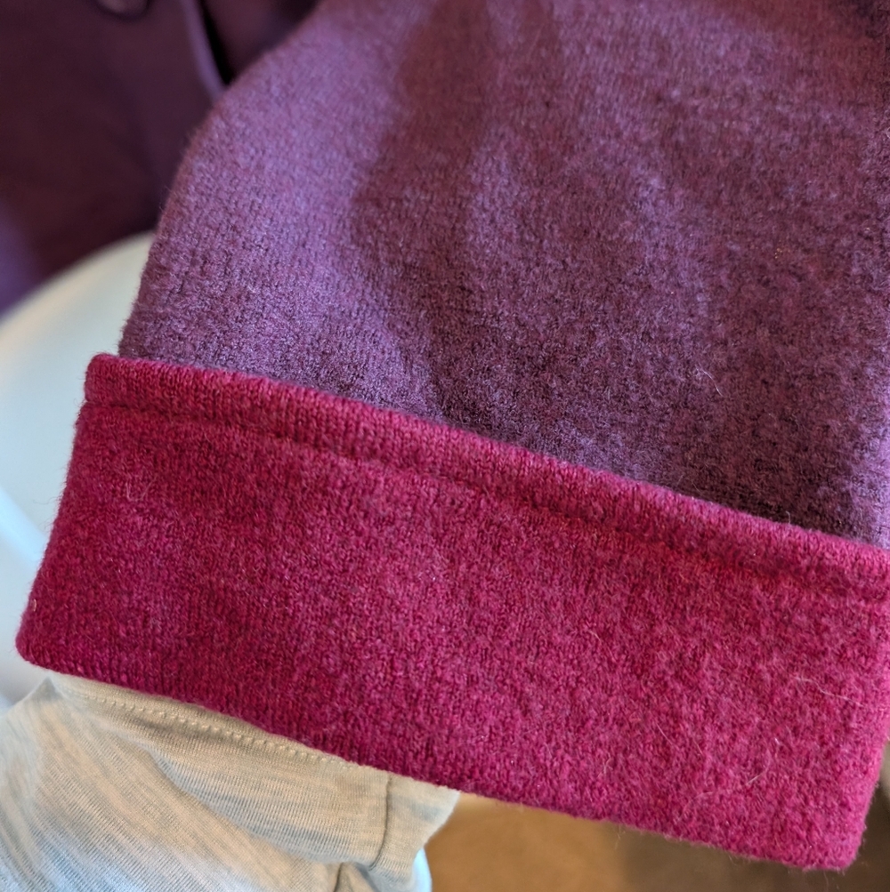 Nomadic Traders Women's Wool Button Front Purple … - image 6